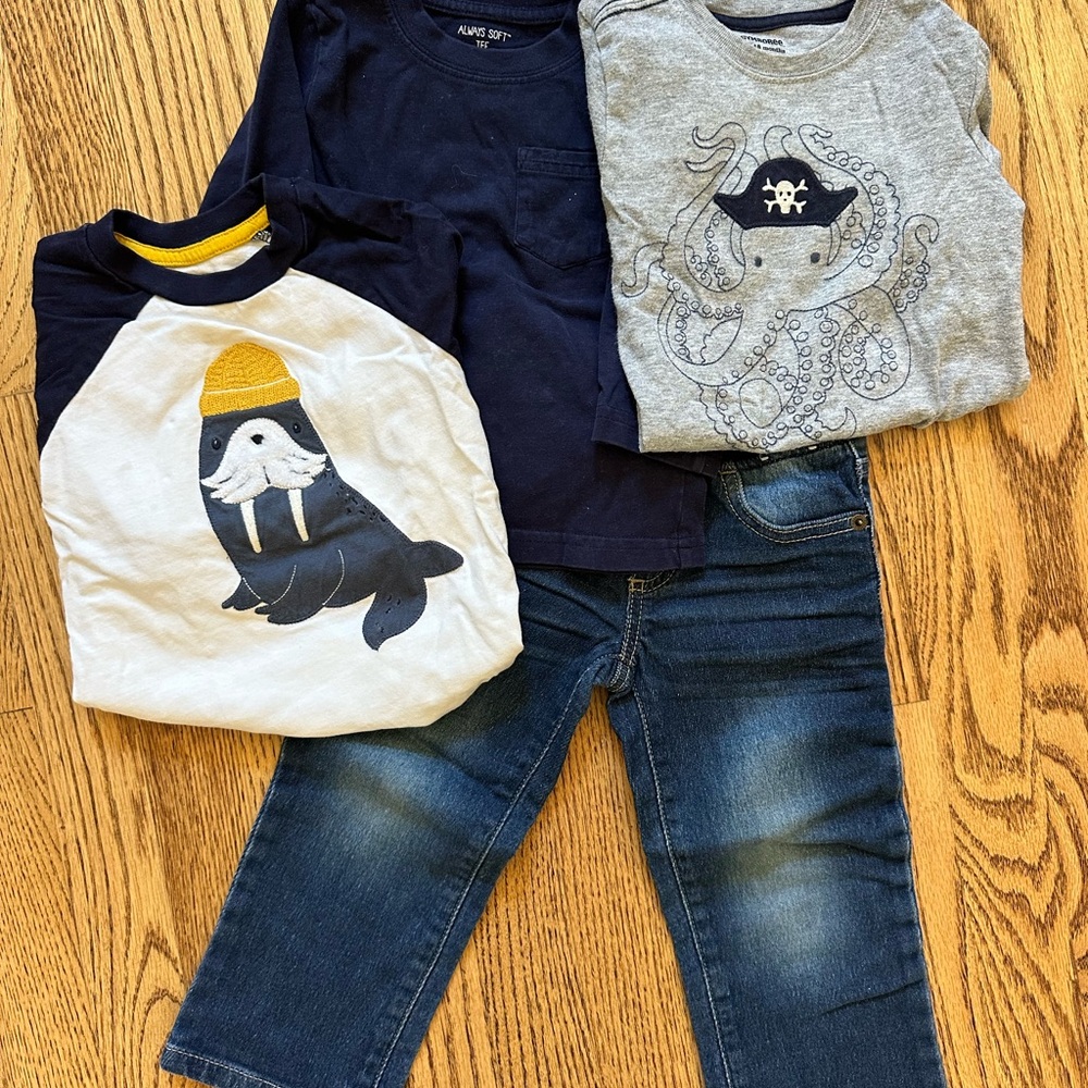 Gymboree 12-18 month / 2T shirt and jeans bundle